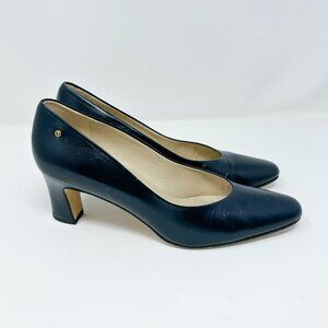 Vintage Etienne Aigner Pumps - Navy Blue Size 9
